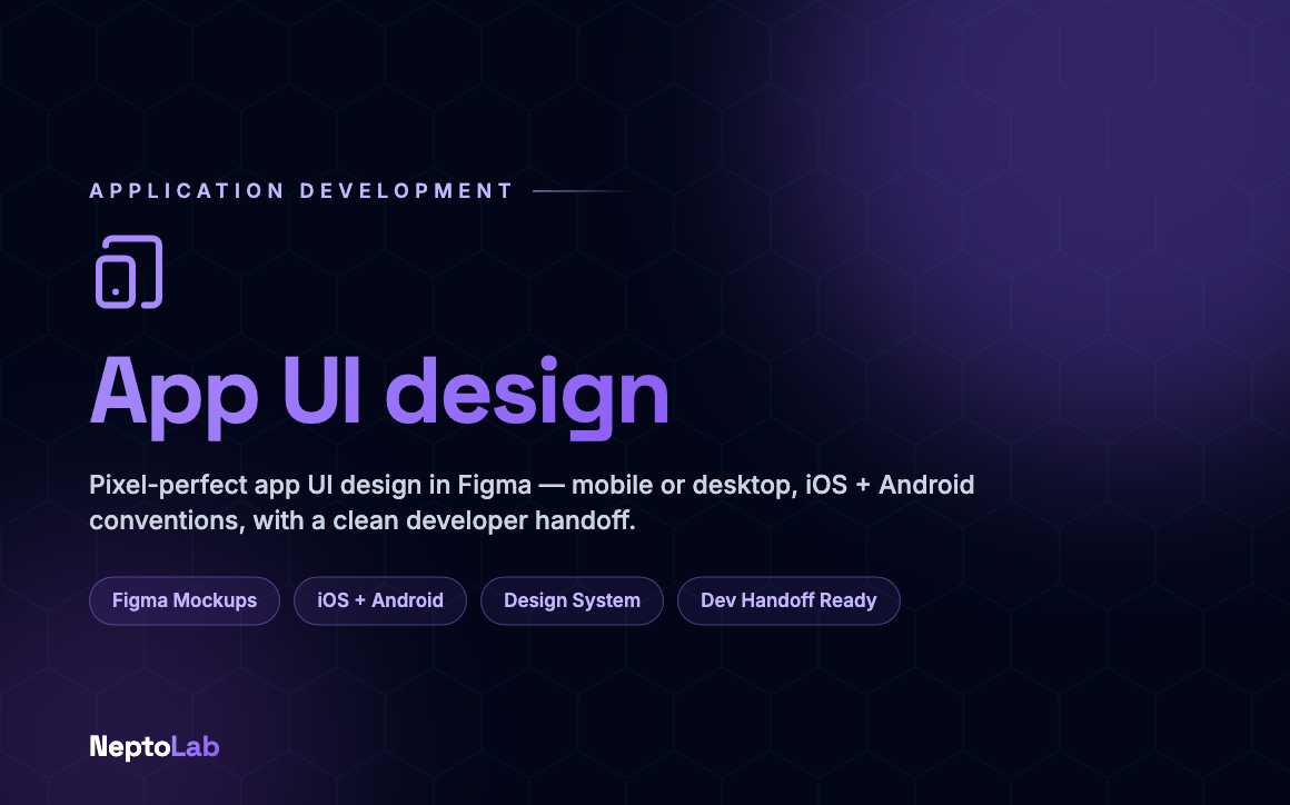 App UI design