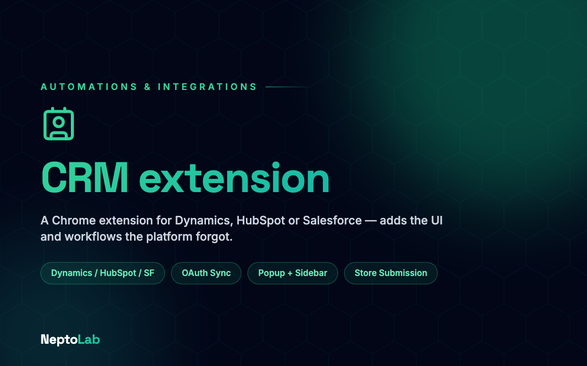 CRM extension
