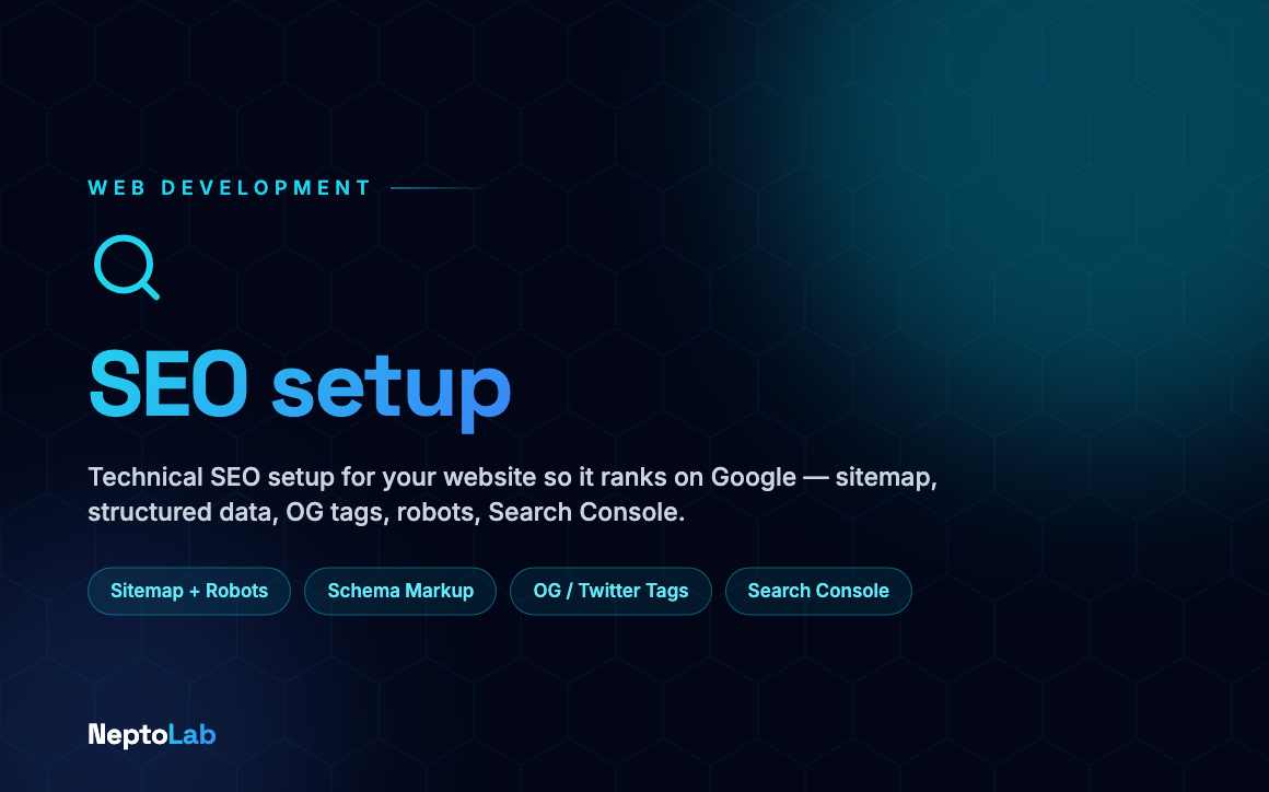 SEO setup