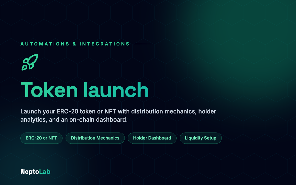Token launch
